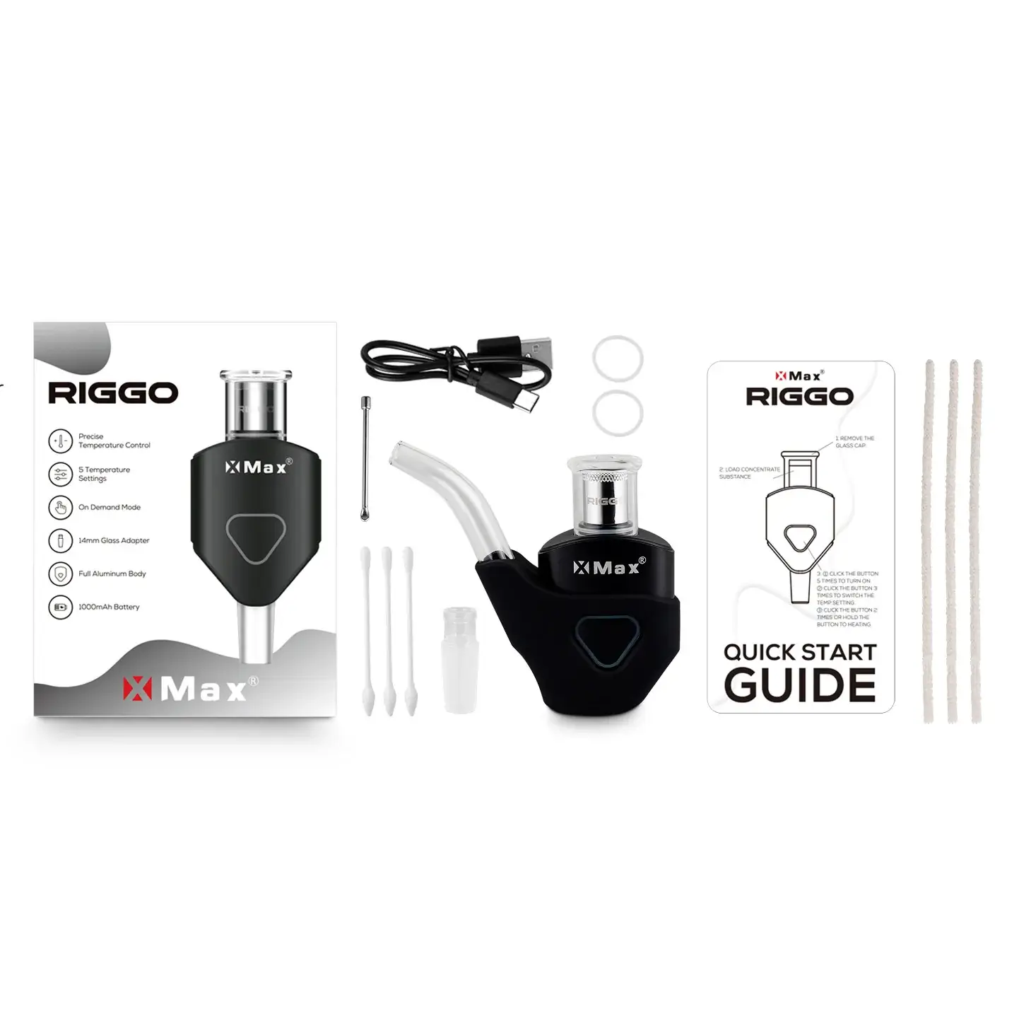XMAX Riggo Black Vaporizer