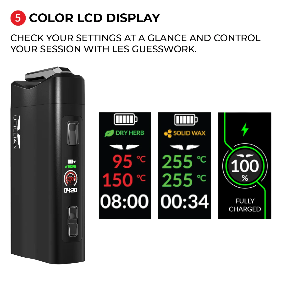 Utillian 850 -Color-LCD-Display
