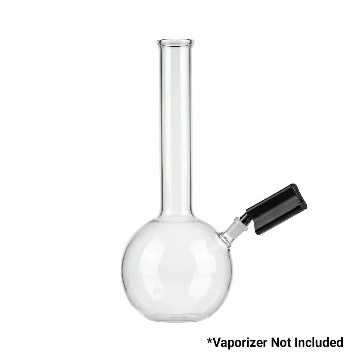 Utillian 850 vaporizer connected to a clear glass water pipe