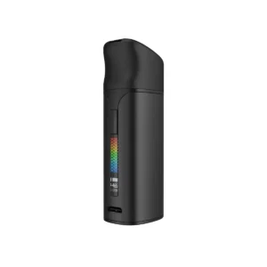 Yocan Black Pocket Mini Dab Pen Vaporizer in matte black with digital screen display
