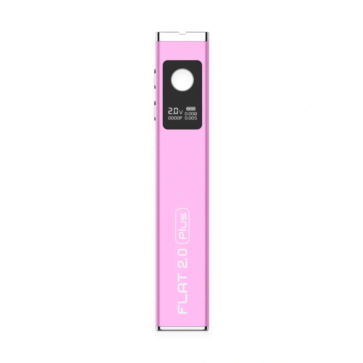 Yocan Flat 2.0 Plus 510 Thread Vaporizer Battery in Pink Stainless Steel