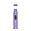 Yocan Orbit 2.0 Concentrate Vaporizer Pen in metallic purple with clear glass mouthpiece and OLED control screen