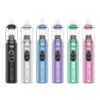 Yocan Orbit 2.0 Vaporizer Pen line-up in black, silver, blue, purple, green, and pink colorways with glass mouthpiece