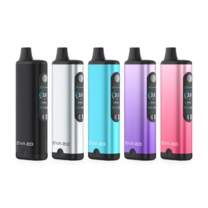 Yocan Ziva 2.0 Smart Incognito Cartridge Batteries Lineup in Black Silver Blue Purple Pink