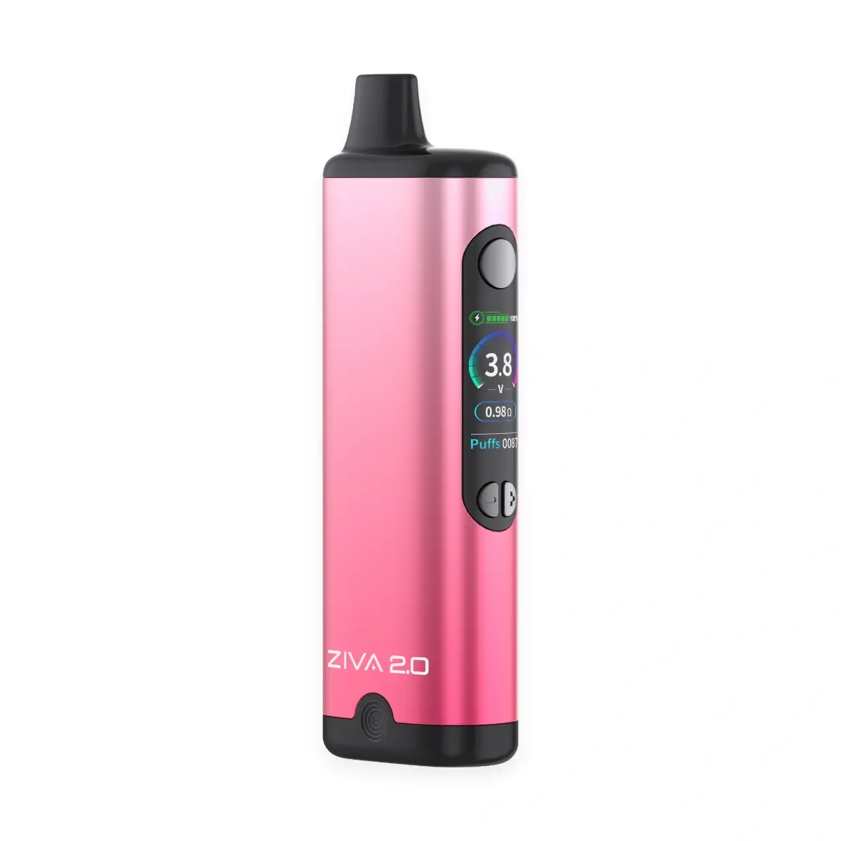 Yocan Ziva 2.0 Smart Incognito Cartridge Battery in Pink with TFT Color Display