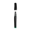 Focus V Saber Electric Dab Tool with cap uncapped revealing ceramic tip and V power button